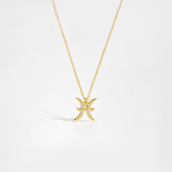 Wholesale S925 Sterling Silver Constellation Necklace With 18K Gold Electroplating And Diamond Design Long Chain Jewelry For Women