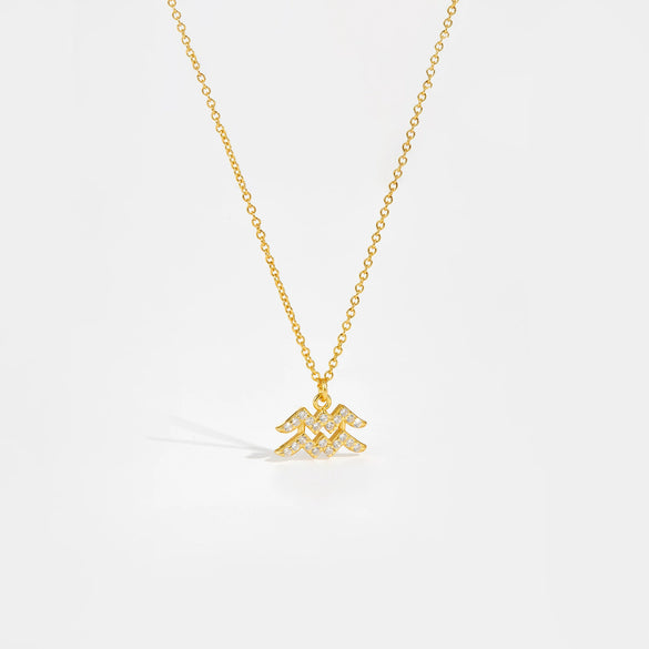 Wholesale S925 Sterling Silver Constellation Necklace With 18K Gold Electroplating And Diamond Design Long Chain Jewelry For Women