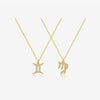 Wholesale S925 Sterling Silver Constellation Necklace With 18K Gold Electroplating And Diamond Design Long Chain Jewelry For Women