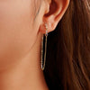 Wholesale S925 Sterling Silver Creative Geometric Electroplated Earrings For Women