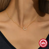 Wholesale S925 Sterling Silver Crescent Geometric O Chain Clavicle Necklace For Women With Electroplating Minimalist Design