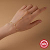 Wholesale S925 Sterling Silver Cross Geometric Pattern Electroplated Ring Bracelet For Women