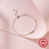 Wholesale S925 Sterling Silver Cross Pclip Zircon Bracelet With Electroplating And Real Gold Plating Simple Design