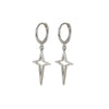Wholesale S925 Sterling Silver Cross Star Geometric Earrings Electroplated For Women