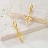 Wholesale S925 Sterling Silver Cross Star Geometric Earrings Electroplated For Women