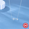 Wholesale S925 Sterling Silver Cross Zircon Ochain Clavicle Chain Necklace With Geometric Design And Electroplating Treatment For Women