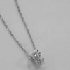 Wholesale S925 Sterling Silver Crown Pendant Necklace For Women 14K Gold Plated Stereo Cut Out Inlaid With Zircon