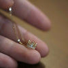 Wholesale S925 Sterling Silver Crown Pendant Necklace For Women 14K Gold Plated Stereo Cut Out Inlaid With Zircon