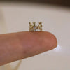 Wholesale S925 Sterling Silver Crown Pendant Necklace For Women 14K Gold Plated Stereo Cut Out Inlaid With Zircon