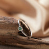 Wholesale S925 Sterling Silver Crystal Geometric December Birthday Stone Ring Set With Gems For Women