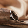 Wholesale S925 Sterling Silver Crystal Geometric December Birthday Stone Ring Set With Gems For Women