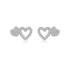 Wholesale S925 Sterling Silver Cut Out Heart Earrings For Women With Electroplating In Fashion Ol Style