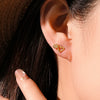 Wholesale S925 Sterling Silver Cut Out Heart Earrings For Women With Electroplating In Fashion Ol Style