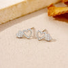 Wholesale S925 Sterling Silver Cut Out Heart Earrings For Women With Electroplating In Fashion Ol Style