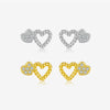 Wholesale S925 Sterling Silver Cut Out Heart Earrings For Women With Electroplating In Fashion Ol Style