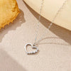 Wholesale S925 Sterling Silver Cut Out Heart Shaped Necklace And Earrings With Electroplating Cool Design Regular Chain