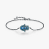 Wholesale S925 Sterling Silver Cute Funny Ghost Big Eye Cartoon Character Design Electroplated Women's Bracelet Jewelry