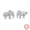 Wholesale S925 Sterling Silver Cute Geometric Animal Baby Elephant Earrings