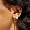 Wholesale S925 Sterling Silver Cute Ice Cream Popsicle Earrings With Geometric Design And Electroplating