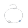 Wholesale S925 Sterling Silver Cute Micro Inlaid Gourd Eye Bracelet For Women