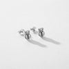Wholesale S925 Sterling Silver Cute Owl Retro Style Women's Earrings