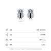 Wholesale S925 Sterling Silver Cute Owl Retro Style Women's Earrings