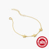 Wholesale S925 Sterling Silver Daisy Flower Fresh Simple Women's Bracelet With Electroplating Treatment