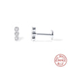 Wholesale S925 Sterling Silver Devil's Eye Snake Smiling Face Flat Head Internal Thread Puncture Cartilage Ear Nail Ear Bone Nail With Geometric Design And Electroplating For Women
