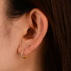 Wholesale S925 Sterling Silver Diamond Geometric Circle Earrings For Women