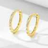 Wholesale S925 Sterling Silver Diamond Geometric Circle Earrings For Women