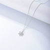 Wholesale S925 Sterling Silver Diamond Inlaid Snowflake Cross Chain Necklace For Women