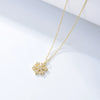 Wholesale S925 Sterling Silver Diamond Inlaid Snowflake Cross Chain Necklace For Women