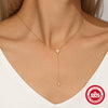 Wholesale S925 Sterling Silver Diamondencrusted Bawang Star Yshaped Dipper Clavicle Chain With Oshaped Chain Electroplated Necklace For Women