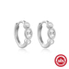 Wholesale S925 Sterling Silver Double Diamond Four Pointed Star Earrings For Women With Geometric Pattern And Electroplating Design