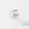 Wholesale S925 Sterling Silver Double Layer Geometric Zircon Inlay Ring For Women Light Luxury High End Sense