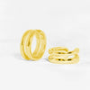 Wholesale S925 Sterling Silver Double Layer Line Geometric Female Ear Clips With Electroplating Treatment