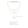 Wholesale S925 Sterling Silver Double Layer Small Silver Ball Pendant Necklace With Geometric Star Pattern For Women Electroplated