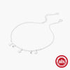 Wholesale S925 Sterling Silver Double Pair Adjustable Pclip Chain With Round Bead And Fivepointed Star Pendant Inklet For Unisex
