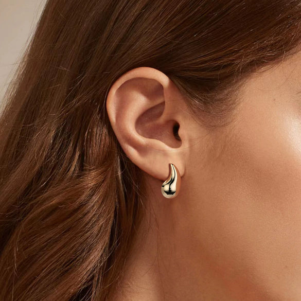 Wholesale S925 Sterling Silver Drop Shape Electroplated Women's Earrings