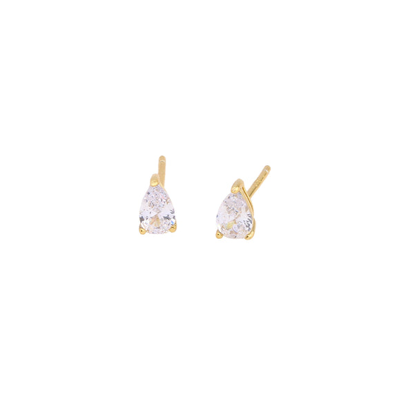 Wholesale S925 Sterling Silver Drop Shaped Geometric Inlaid Zircon Women's Earrings