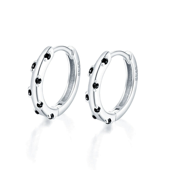 Wholesale S925 Sterling Silver Earrings Inlaid With Colored Zircons Ins Style Highend For Female