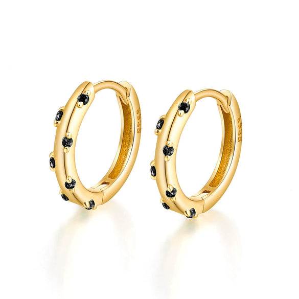 Wholesale S925 Sterling Silver Earrings Inlaid With Colored Zircons Ins Style Highend For Female