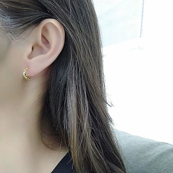 Wholesale S925 Sterling Silver Earrings Natural Style