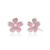 Wholesale S925 Sterling Silver Earrings With Geometric And Flower Patterns Electroplated