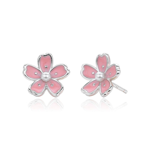 Wholesale S925 Sterling Silver Earrings With Geometric And Flower Patterns Electroplated