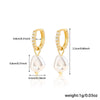 Wholesale S925 Sterling Silver Earrings With Imitation Pearl And Diamond Geometric Style