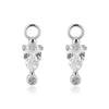Wholesale S925 Sterling Silver Earrings With Zirconium And Geometric Design Platinum Or 18K Gold Electroplated For Women And Unisex