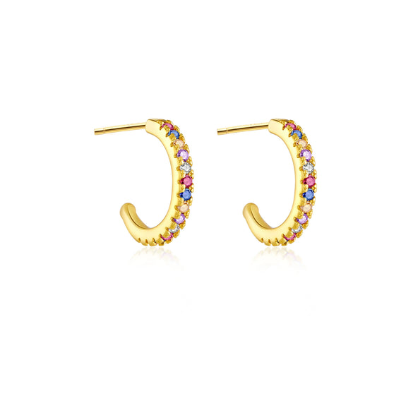 Wholesale S925 Sterling Silver Earrings With Zirconium And Geometric Design Platinum Or 18K Gold Electroplated For Women And Unisex