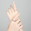 Wholesale S925 Sterling Silver Electroplated Crown Pattern Couple Rings
