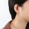 Wholesale S925 Sterling Silver Electroplated Lovely Animal Kitten Diamond Zircon Earrings For Women